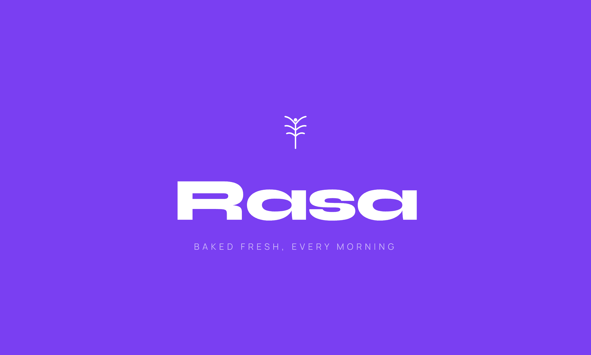 Rasa — A playful, modern identity for a neighbourhood bakehouse.