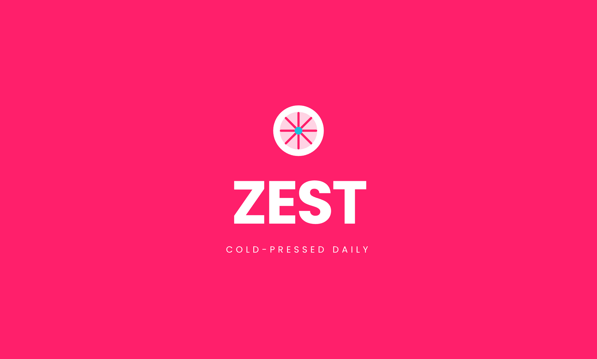 Zest — Loud, shelf-ready packaging for a cold-pressed juice range.